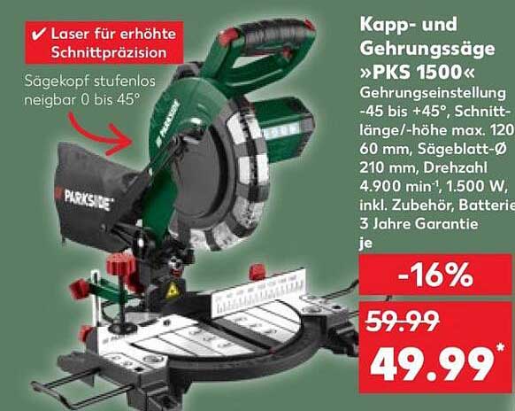Kapp- und Gehrungssäge »PKS 1500«