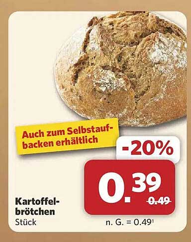 Kartoffelbrötchen Stück