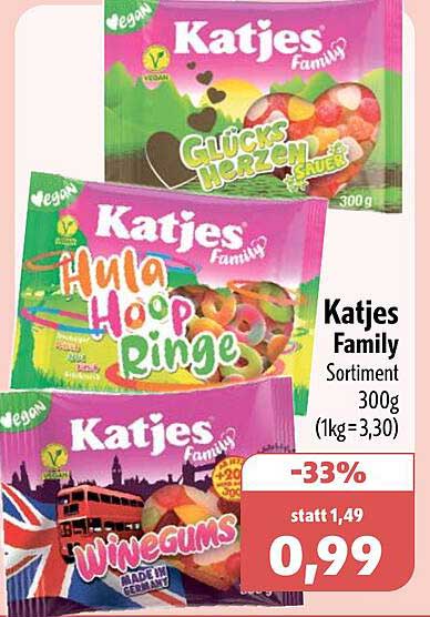 Katjes Family Sortiment 300g (1kg=3,30)