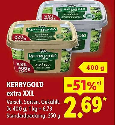 KERRYGOLD extra XXL Versch. Sorten. Gekühlt.