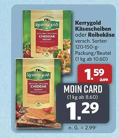 Kerrygold Käsescheiben oder Reibekäse