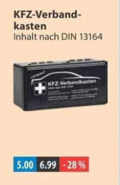KFZ-Verband-kasten Inhalt nach DIN 13164