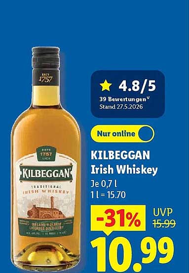 KILBEGGAN Irish Whiskey