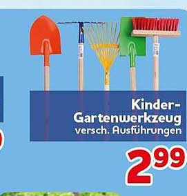Kinder-Gartenwerkzeug versch. Ausführungen