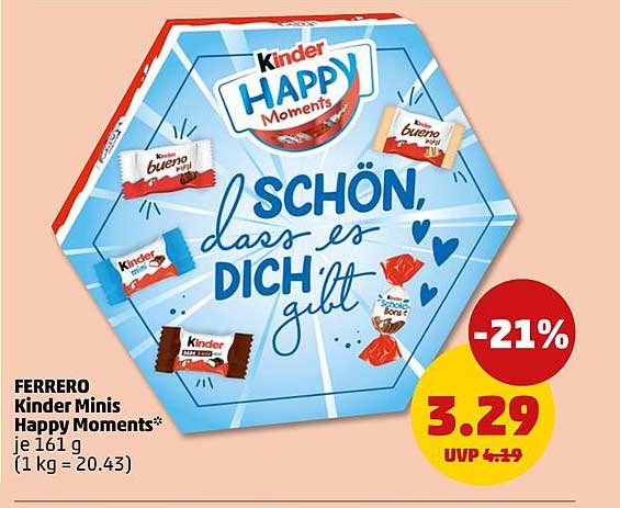 Kinder Minis Happy Moments* je 161 g