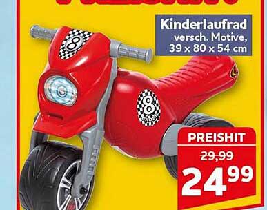 Kinderlaufad versch. Motive. 39 x 80 x 54 cm