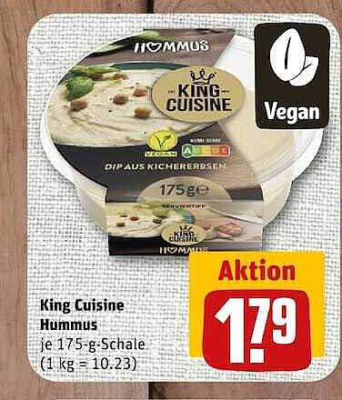 King Cuisine Hummus je 175-g-Schale (1 kg = 10.23)