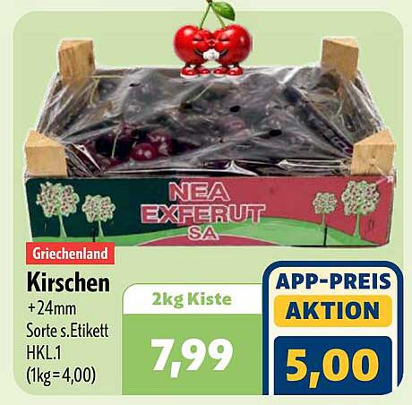 Kirschen +24mm Sorte s.Etikett HKL.1 (1kg=4,00)
