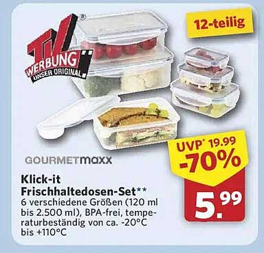 Klick-it Frischhaltedosen-Set**