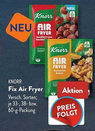 Knorr Fix Air Fryer Versch. Sorten; je 33-, 38- bzw. 60-g-Packung