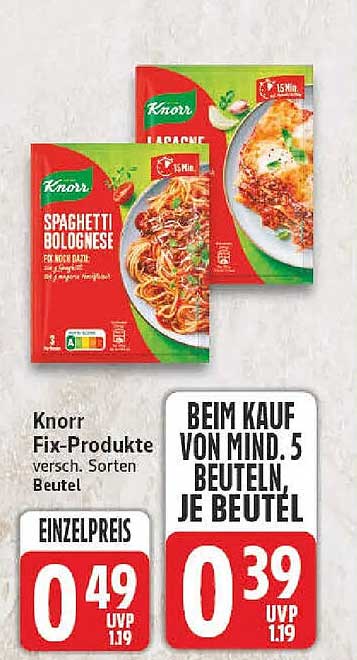 Knorr Fix-Produkte versch. Sorten Beutel