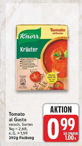 Knorr Kräuter Tomato al Gusto