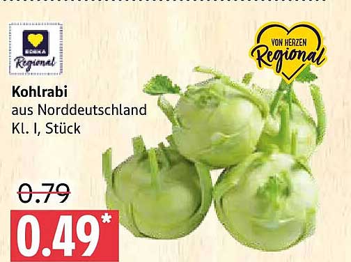 Kohlrabi aus Norddeutschland Kl. I, Stück