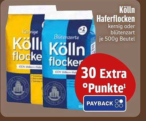 Kölln Haferflocken kernig oder blütenzart je 500g Beutel