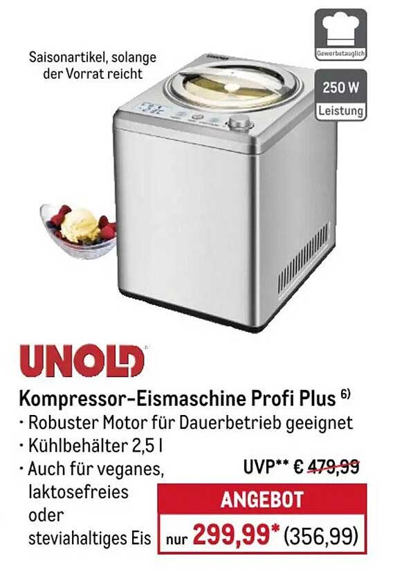 Kompressor-Eismaschine Profi Plus