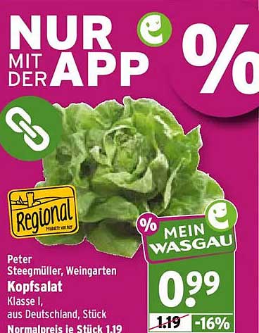 Kopfsalat Klasse I, aus Deutschland, Stück
