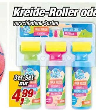 Kreide-Roller oder verschiedene Sorten