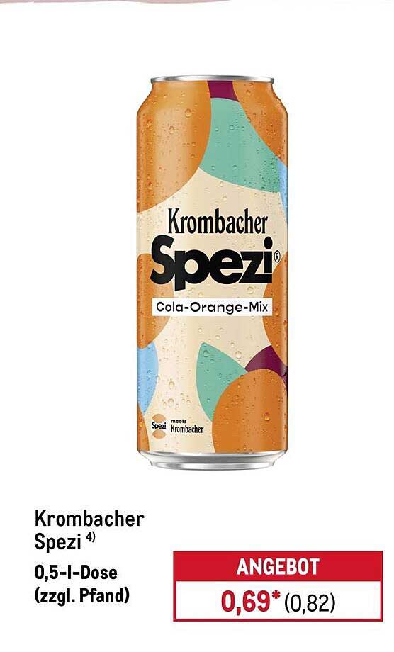 Krombacher Spezi⁴ 0,5-l-Dose (zzgl. Pfand)