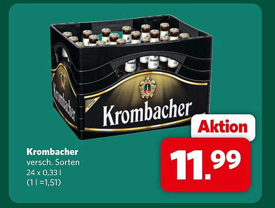Krombacher versch. Sorten 24 x 0,33 l (1 l =1,51)