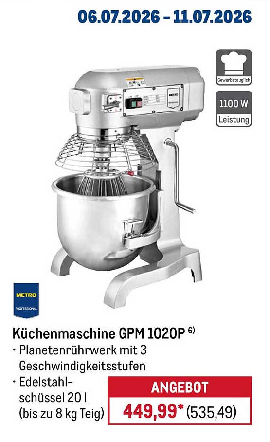 Küchenmaschine GPM 1020P