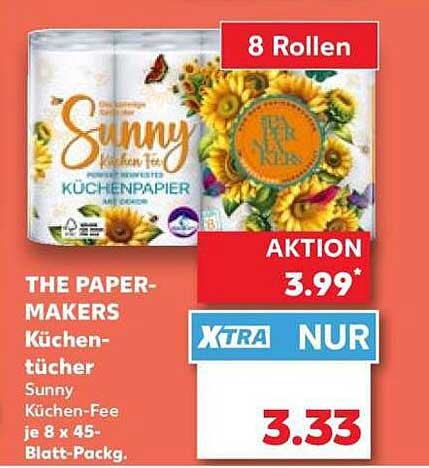 Küchentücher Sunny Küchen-Fee je 8 x 45-Blatt-Packg.
