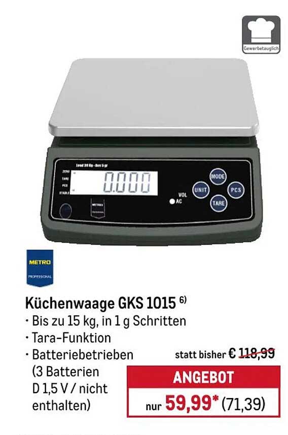 Küchenwaage GKS 1015