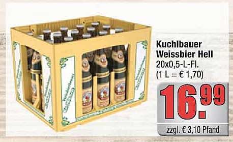 Kuchlbauer Weissbier Hell 20x0,5-L-Fl.