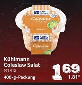 Kühlmann Coleslaw Salat 400-g-Packung