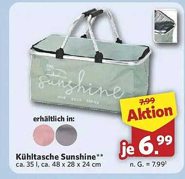 Kühltasche Sunshine** ca. 35 l, ca. 48 x 28 x 24 cm