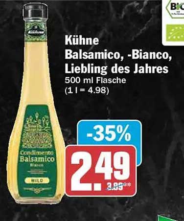 Kühne Balsamico, -Bianco, Liebling des Jahres