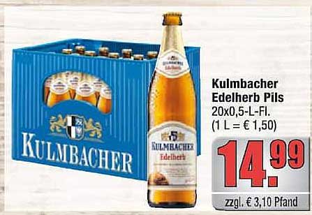 Kulmbacher Edelherb Pils 20x0,5-L-Fl. (1 L = € 1,50)