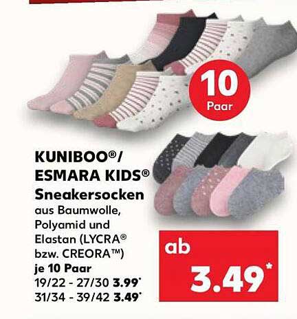 KUNIBOO®/ ESMARA KIDS® Sneakersocken