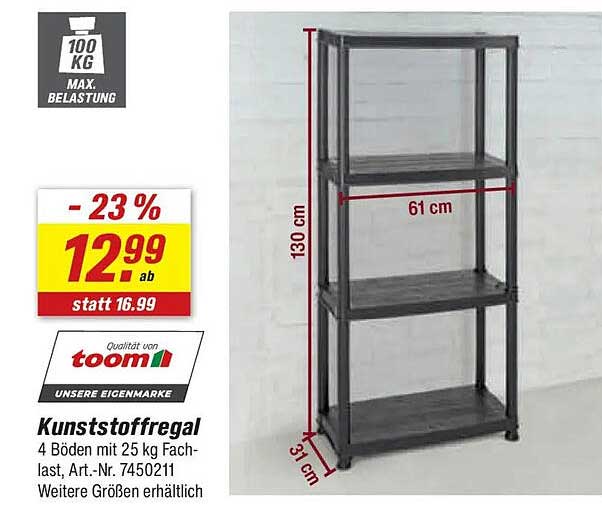 Kunststoffregal