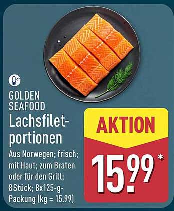 Lachsfilet-porti onen