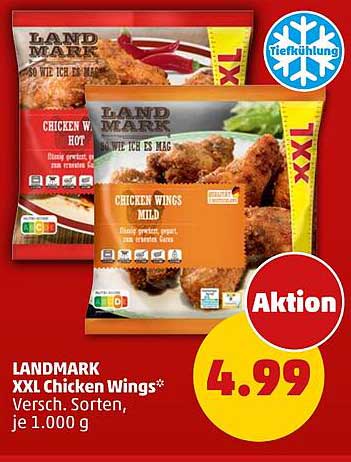 LANDMARK XXL Chicken Wings* Versch. Sorten, je 1.000 g
