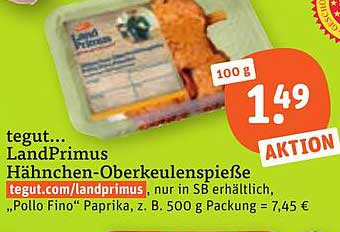 LandPrimus Hähnchen-Oberkeulenspieße