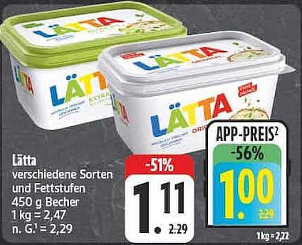 Lätta verschiedene Sorten und Fettstufen 450 g Becher