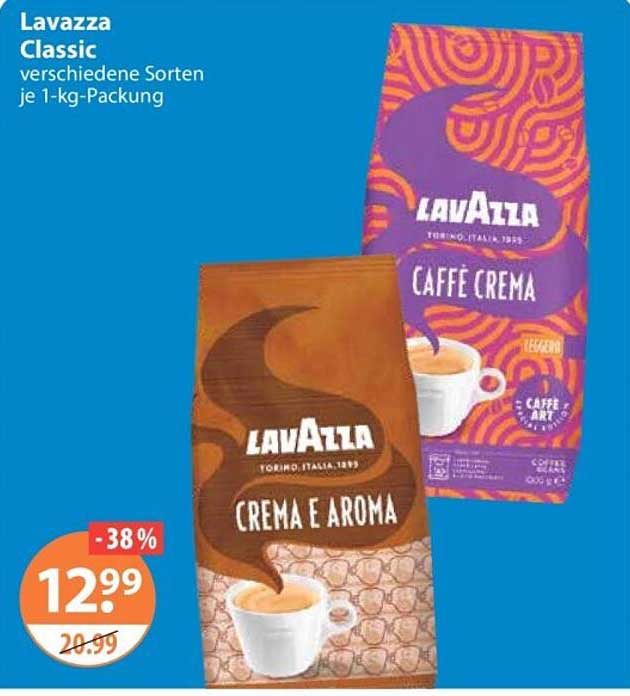 Lavazza Classic verschiedene Sorten je 1-kg-Packung