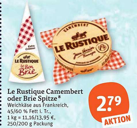 Le Rustique Camembert oder Brie Spitze 8