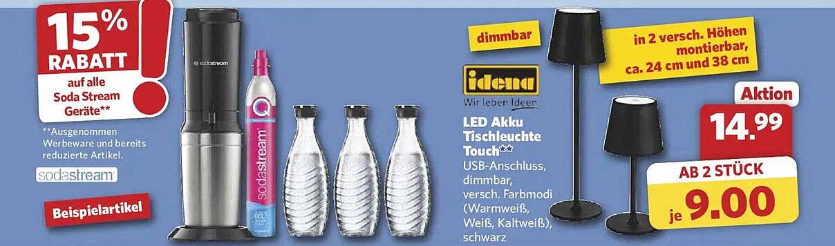 LED Akku Tischleuchte Touch**