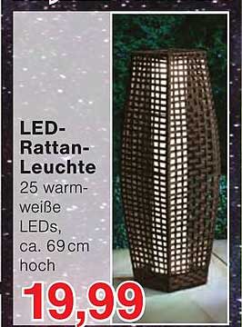 LED-Rattan-Leuchte