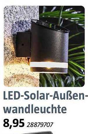 LED-Solar-Außenwandleuchte