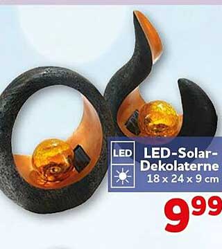 LED-Solar-Dekolaterne 18 x 24 x 9 cm