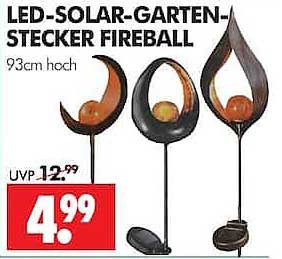 LED-SOLAR-GARTEN-STECKER FIREBALL