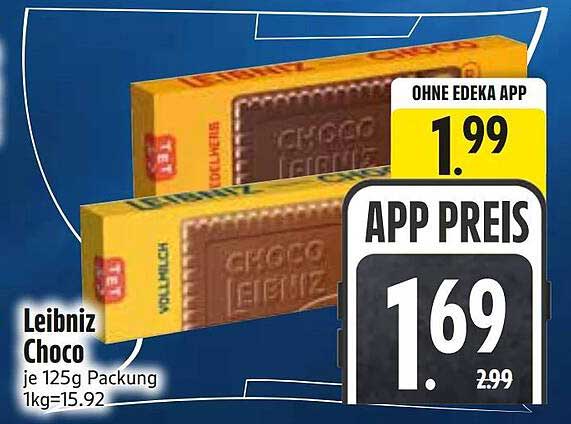 Leibniz Choco je 125g Packung 1kg=15.92