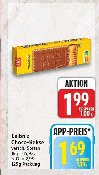 Leibniz Choco-Kekse versch. Sorten