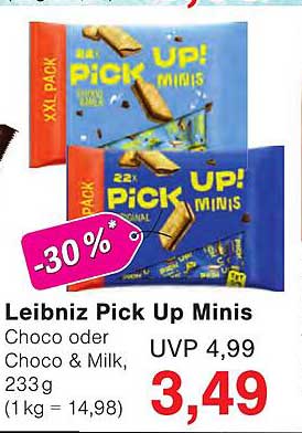 Leibniz Pick Up Minis Choco oder Choco & Milk, 233g