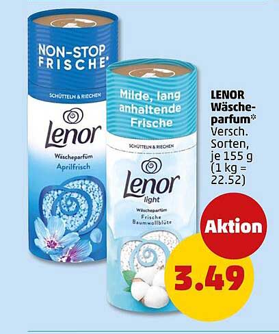 LENOR Wäsche-parfum* Versch. Sorten, je 155 g (1 kg = 22.52)
