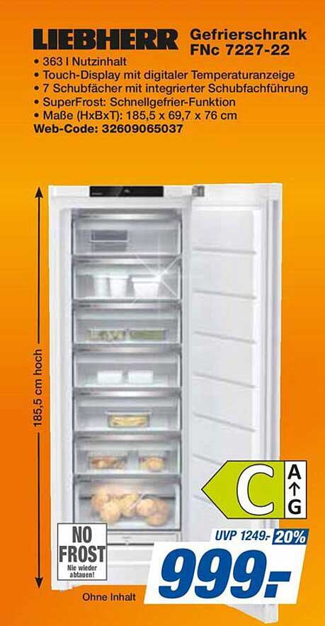 LIEBHERR Gefrierschrank FNc 7227-22