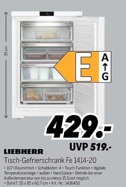 LIEBHERR Tisch-Gefrierschrank Fe 1414-20